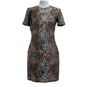 Dress the Population Multicolor Sequin Holly Sparkle Mini Sheath Dress